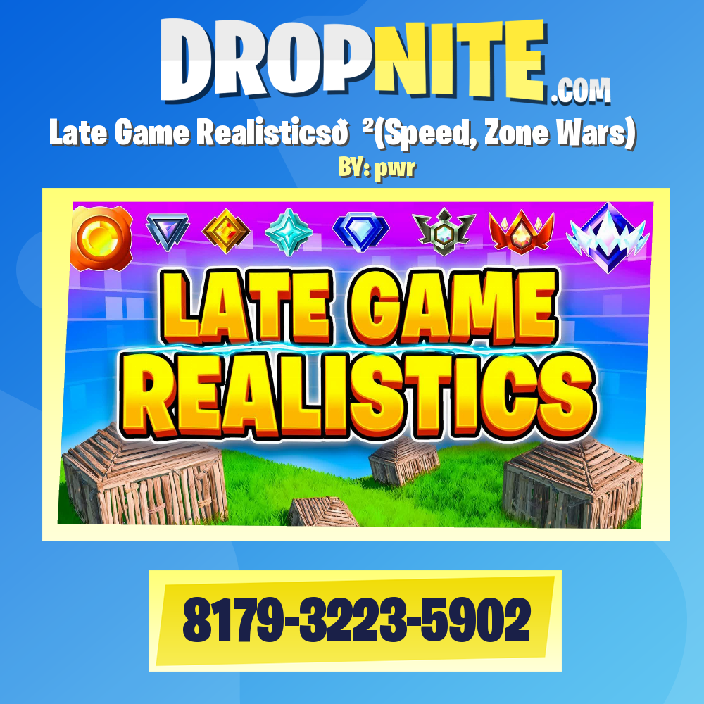 Late Game Realistics🌲(Speed, Zone Wars)