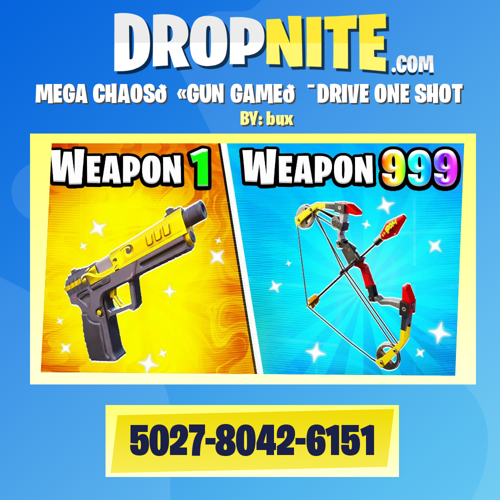 MEGA CHAOS🔫GUN GAME🎯DRIVE ONE SHOT