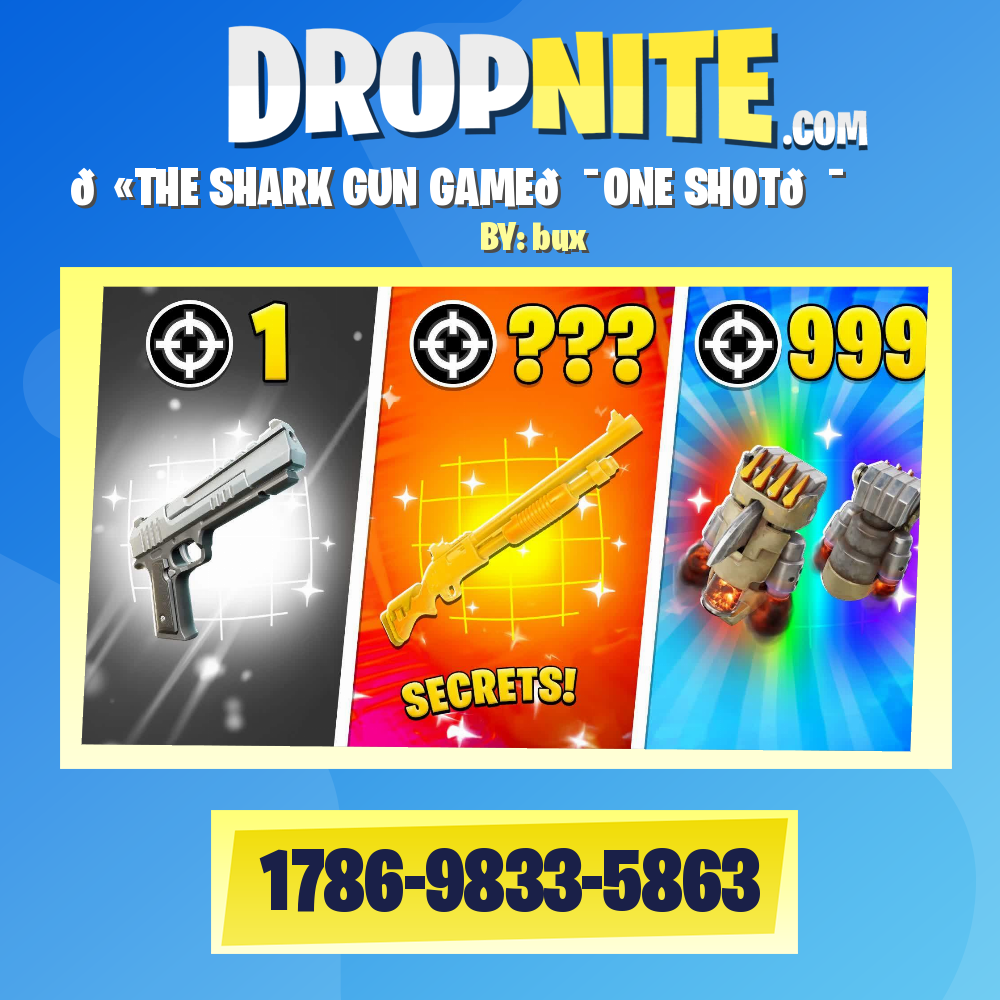 🔫THE SHARK GUN GAME🎯ONE SHOT🎯