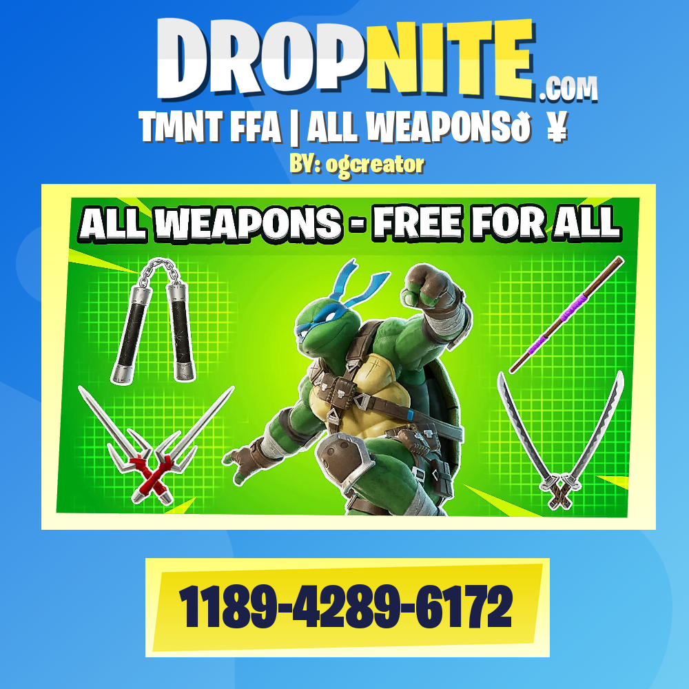 TMNT FFA | ALL WEAPONS💥