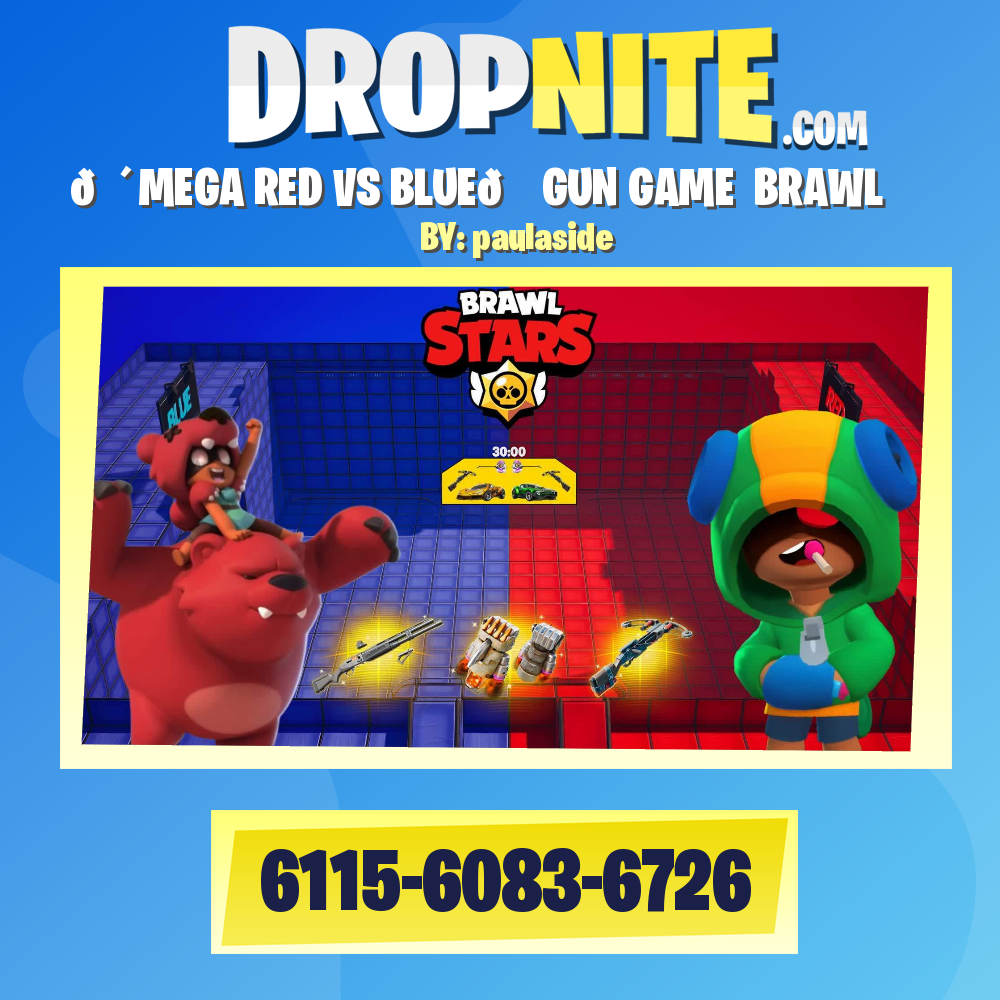 🔴MEGA RED VS BLUE🔵 GUN GAME ⭐BRAWL