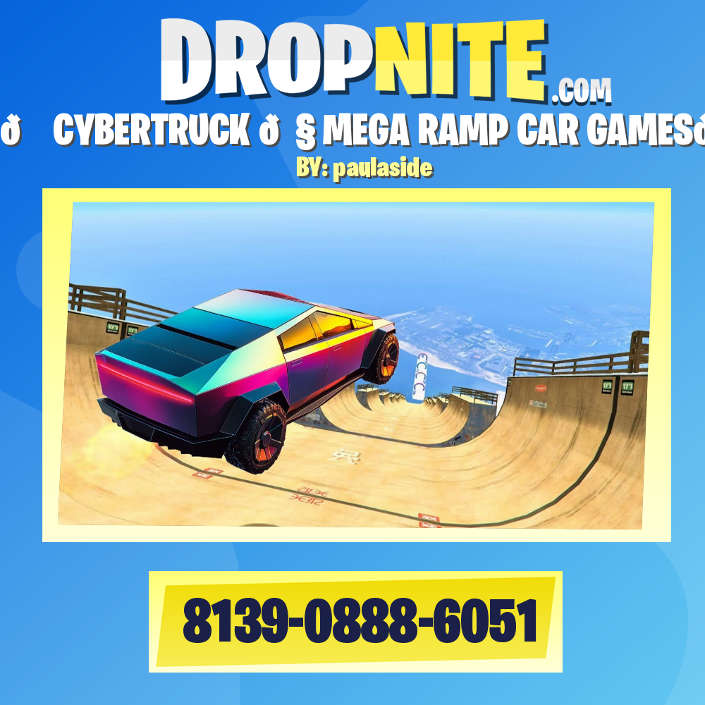 🚗 CYBERTRUCK 🔧 MEGA RAMP CAR GAMES🕹️q