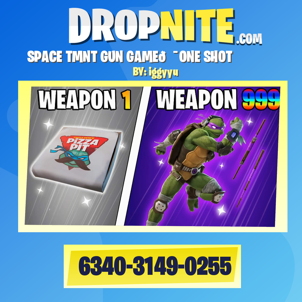 ⭐️SPACE TMNT GUN GAME🎯ONE SHOT