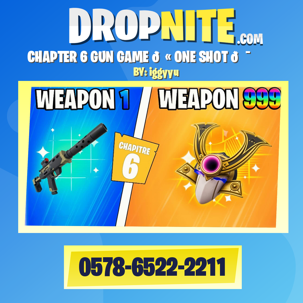 ⭐ CHAPTER 6 GUN GAME 🔫 ONE SHOT 🎯