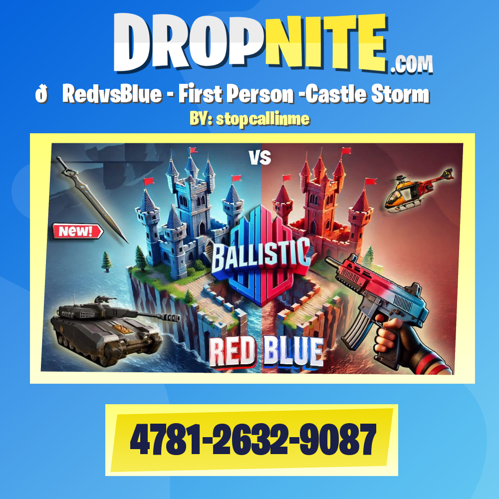 🎆RedvsBlue - First Person -Castle Storm