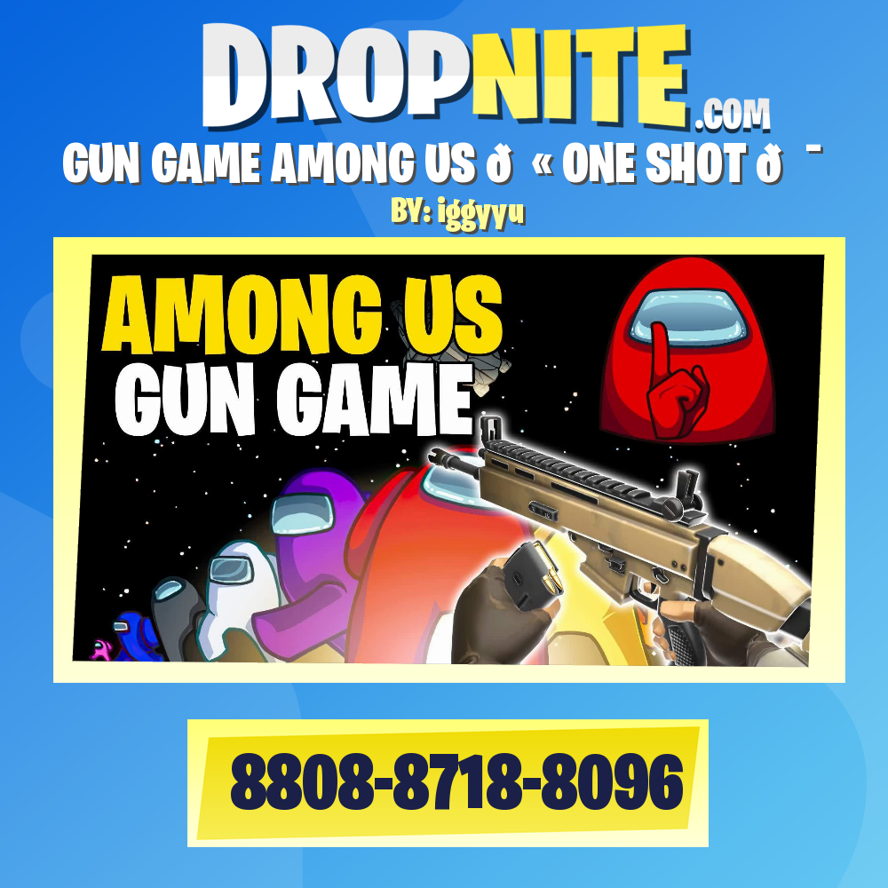 GUN GAME AMONG US 🤫 ONE SHOT 🎯