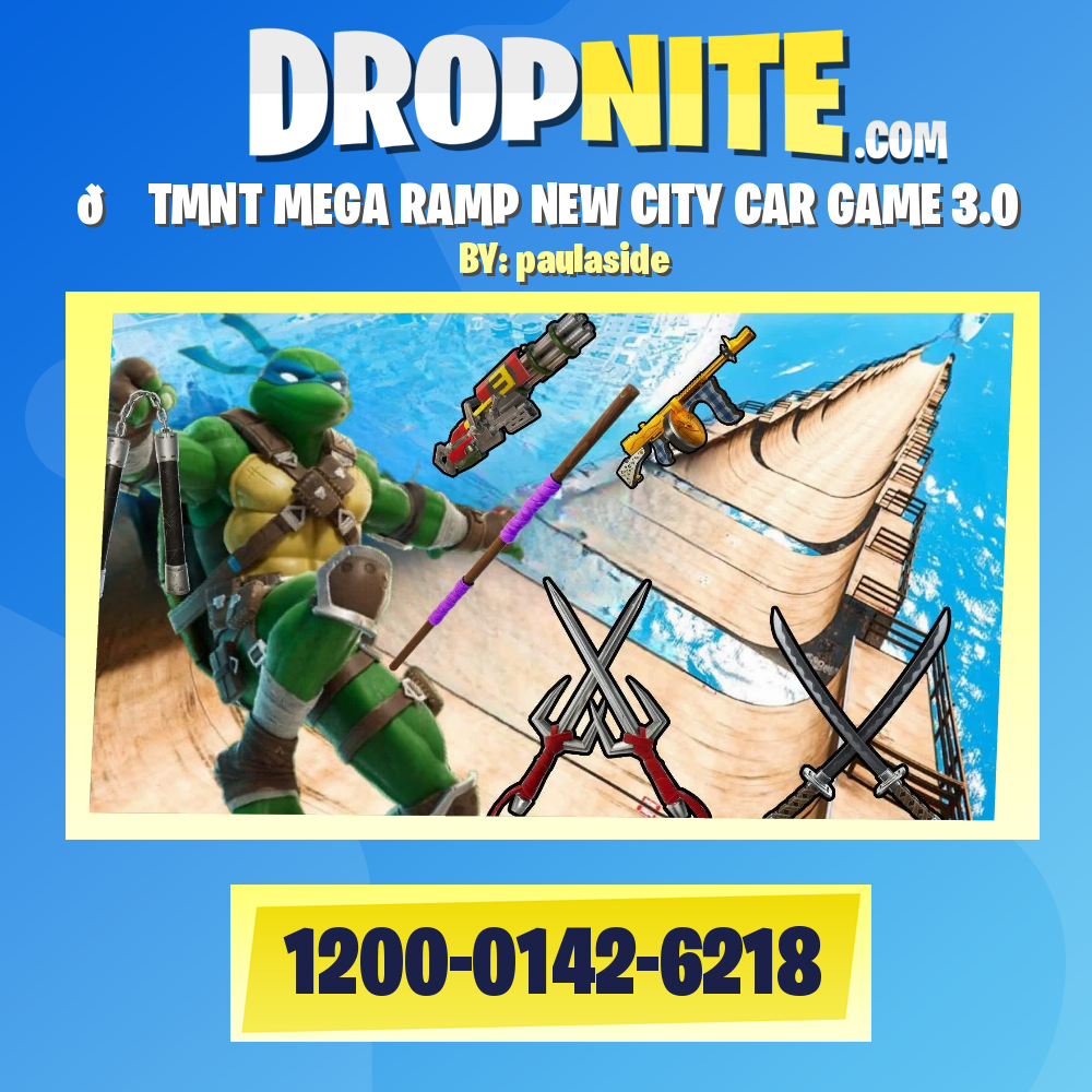 🌇 TMNT MEGA RAMP NEW CITY CAR GAME 3.0