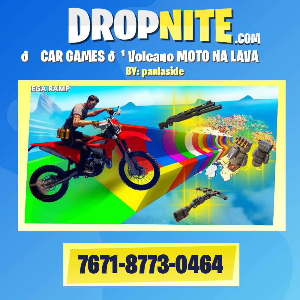 🚗 CAR GAMES 🕹️Volcano MOTO NA LAVA