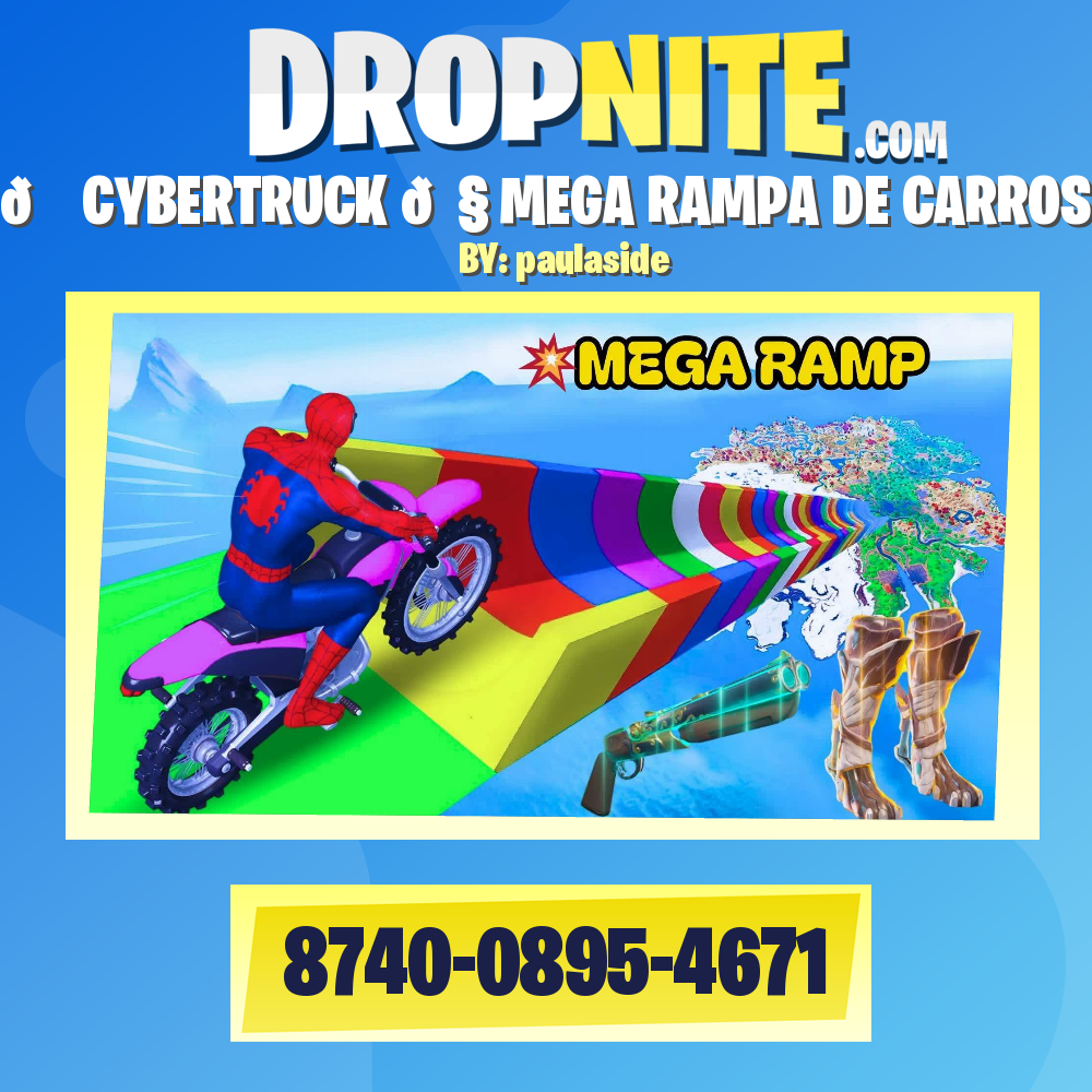 🚗 CYBERTRUCK 🔧 MEGA RAMPA DE CARROS🕹️