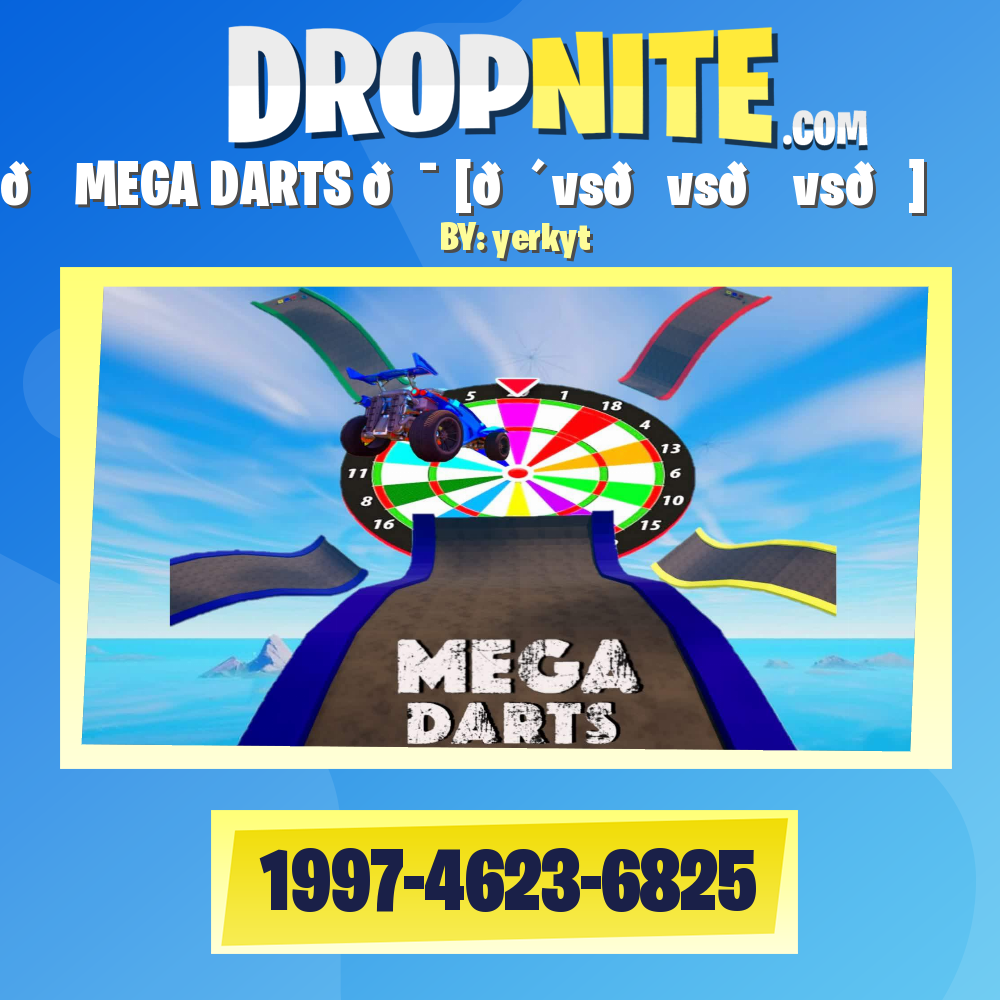 🚘 MEGA DARTS 🎯 [🔴vs🔵vs💛 vs💚]