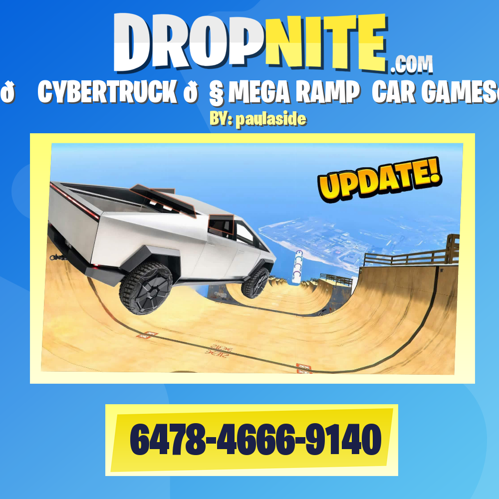 🚗 CYBERTRUCK 🔧 MEGA RAMP  CAR GAMES🕹️