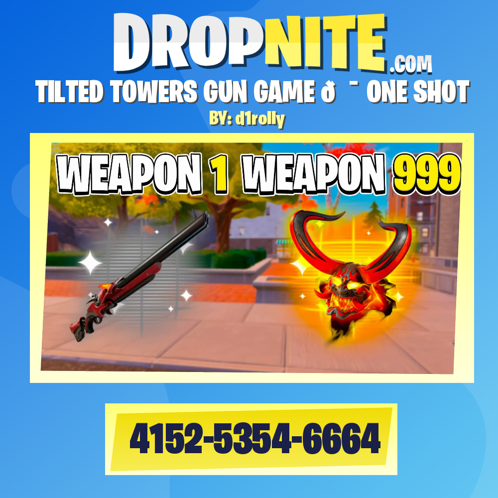 TILTED TOWERS GUN GAME 🎯 ONE SHOT