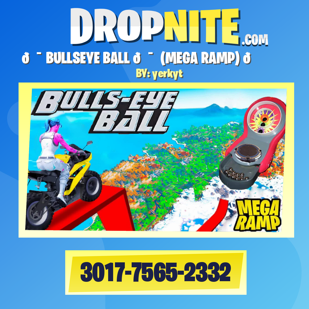 🎯 BULLSEYE BALL 🎯  (MEGA RAMP) 🏍