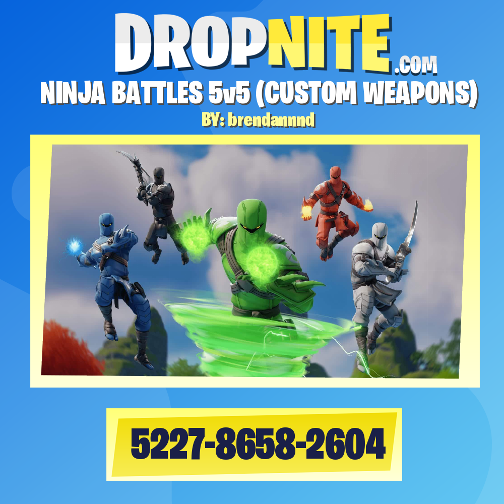 NINJA BATTLES 5v5 (CUSTOM WEAPONS)