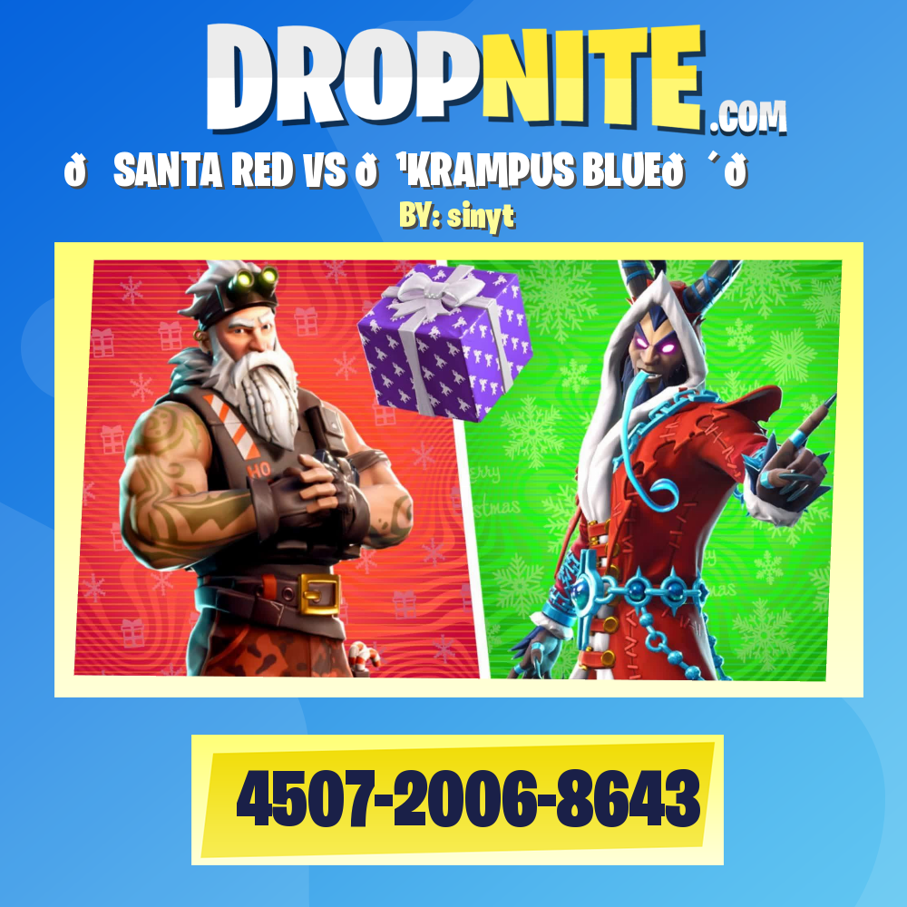 🎅SANTA RED VS 👹KRAMPUS BLUE🔴🔵