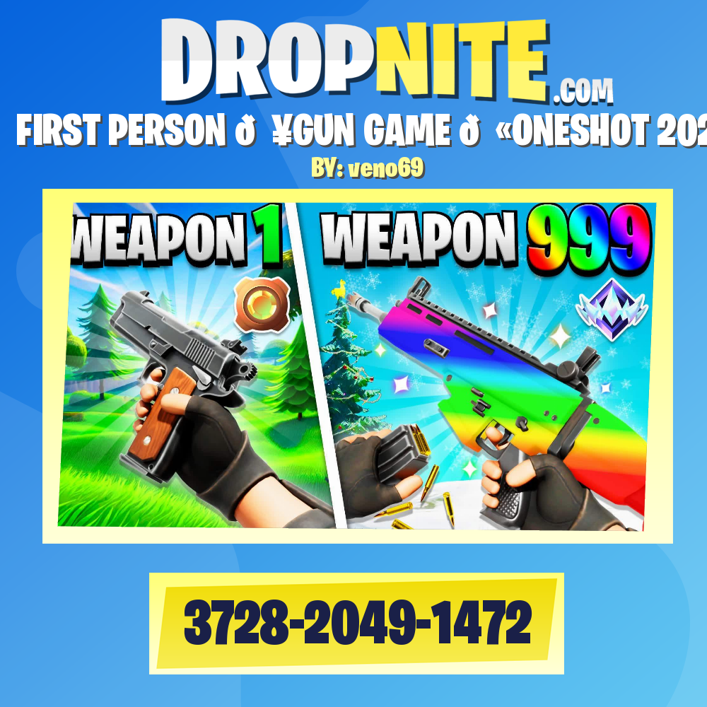 ⭐️FIRST PERSON 💥GUN GAME 🔫ONESHOT 2025