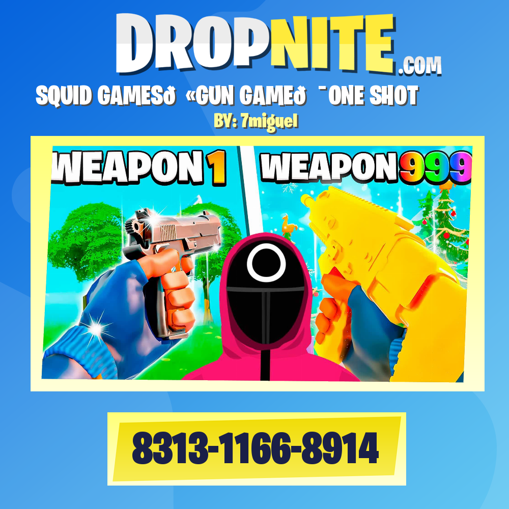 SQUID GAMES🔫GUN GAME🎯ONE SHOT⭐️