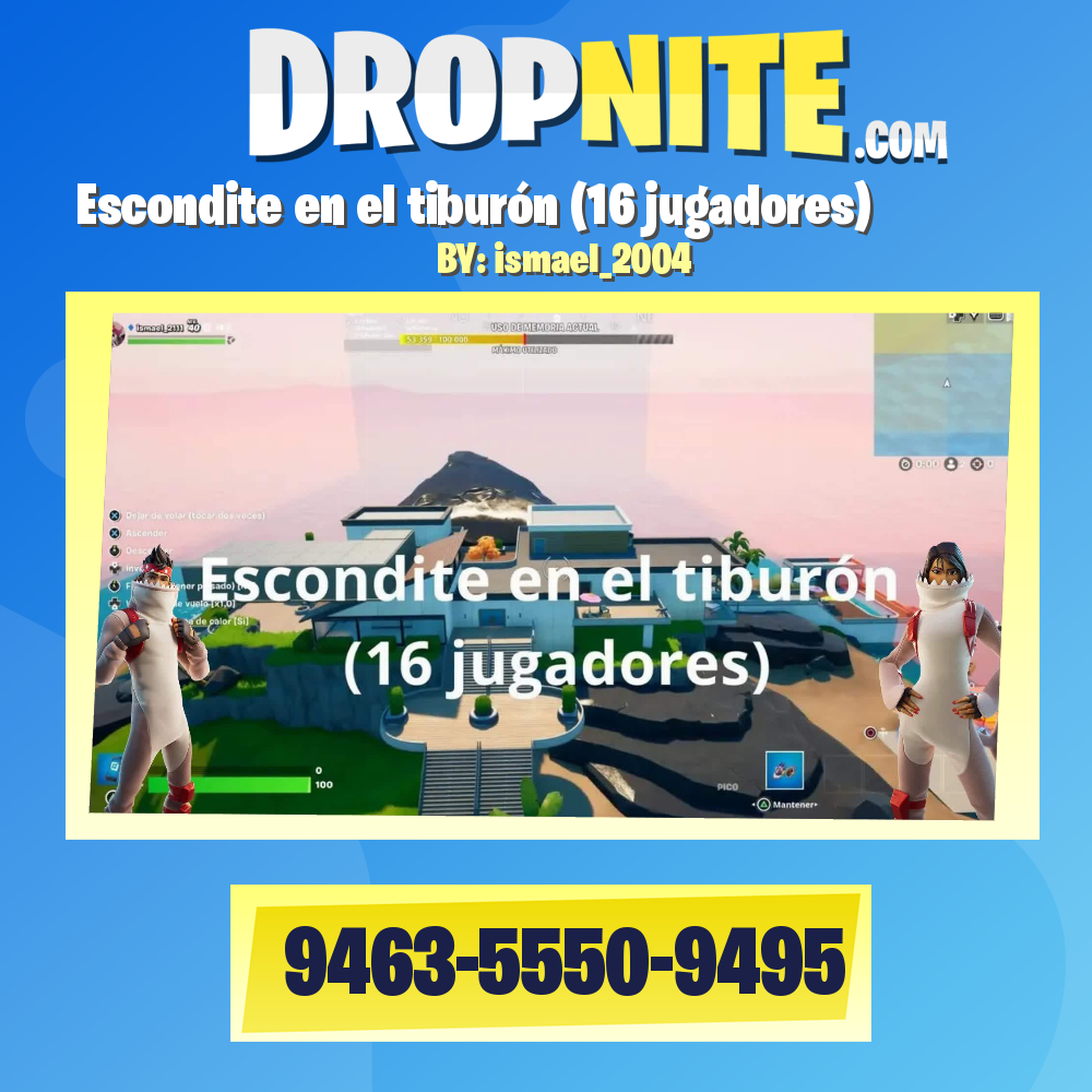 Escondite en el tiburón (16 jugadores)
