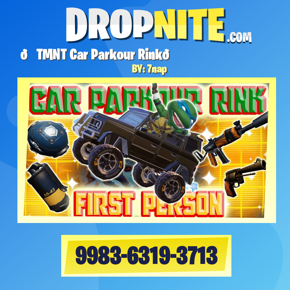 🚙TMNT Car Parkour Rink🏄‍♂️