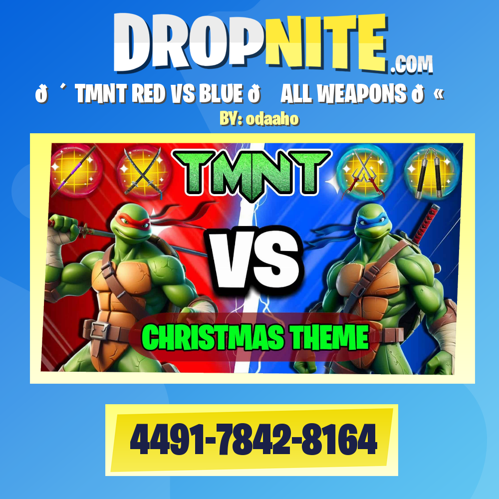 🔴 TMNT RED VS BLUE 🔵 ALL WEAPONS 🔫