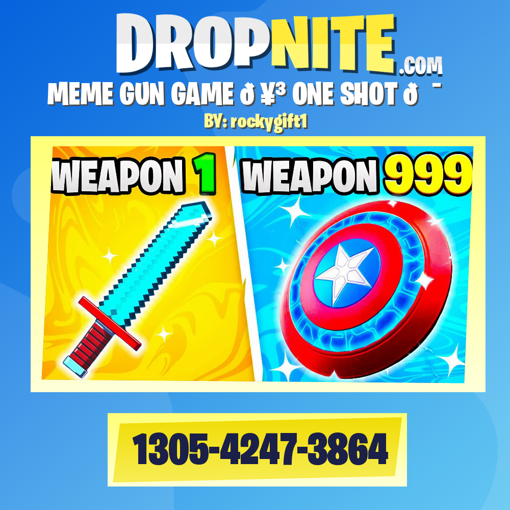 ⭐ MEME GUN GAME 🥳 ONE SHOT 🎯