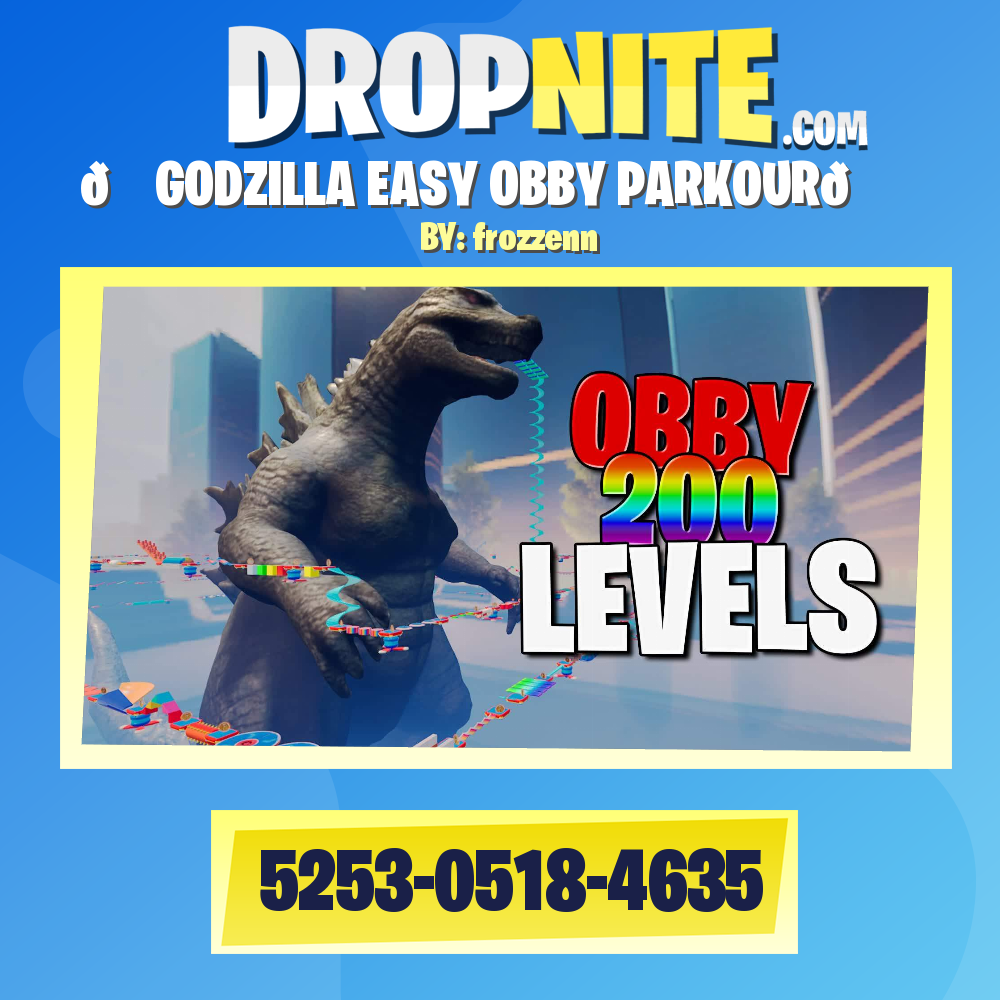 🌈 GODZILLA EASY OBBY PARKOUR🌈