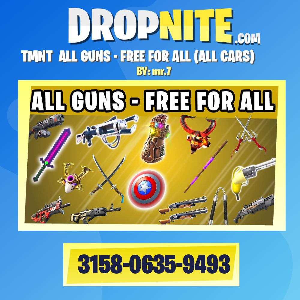 TMNT ⭐ALL GUNS - FREE FOR ALL (ALL CARS)