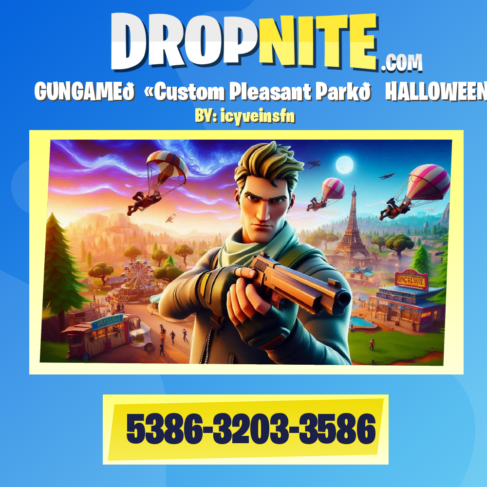 GUNGAME🔫Custom Pleasant Park🎃HALLOWEEN