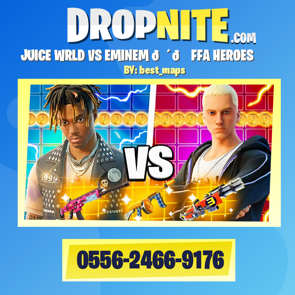 JUICE WRLD VS EMINEM 🔴🔵 FFA HEROES