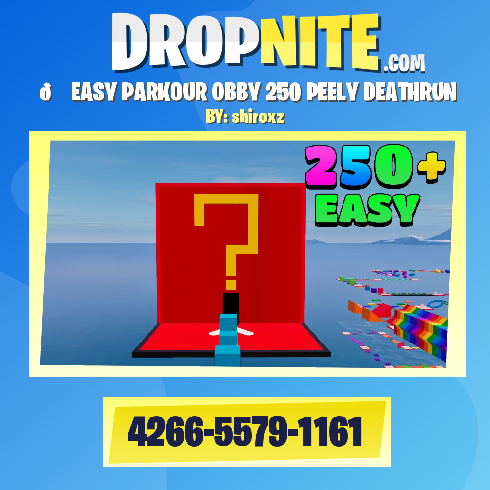✨🌈 EASY PARKOUR OBBY 250 PEELY DEATHRUN