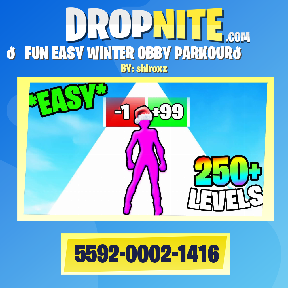 ❄️🌈FUN EASY WINTER OBBY PARKOUR🌈❄️