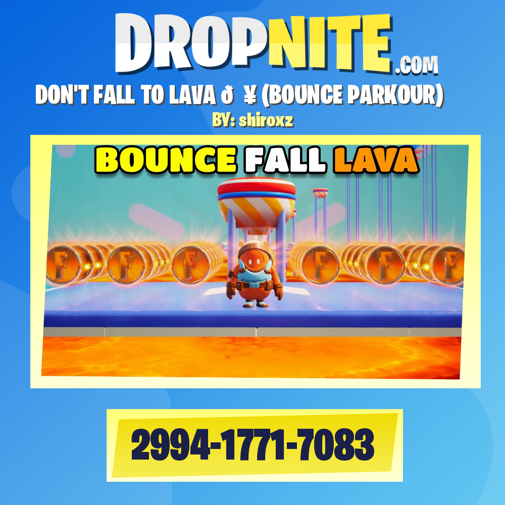 DON'T FALL TO LAVA 🔥 (BOUNCE PARKOUR)✨