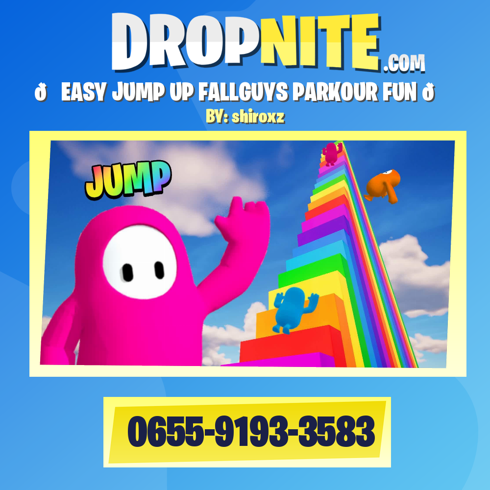 🌈EASY JUMP UP FALLGUYS PARKOUR FUN 🚀