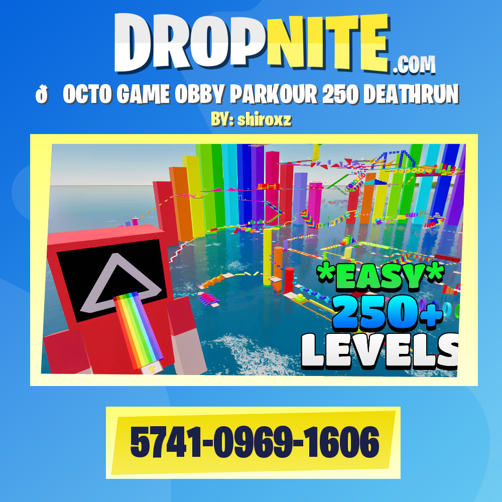 🌈OCTO GAME OBBY PARKOUR 250 DEATHRUN✨