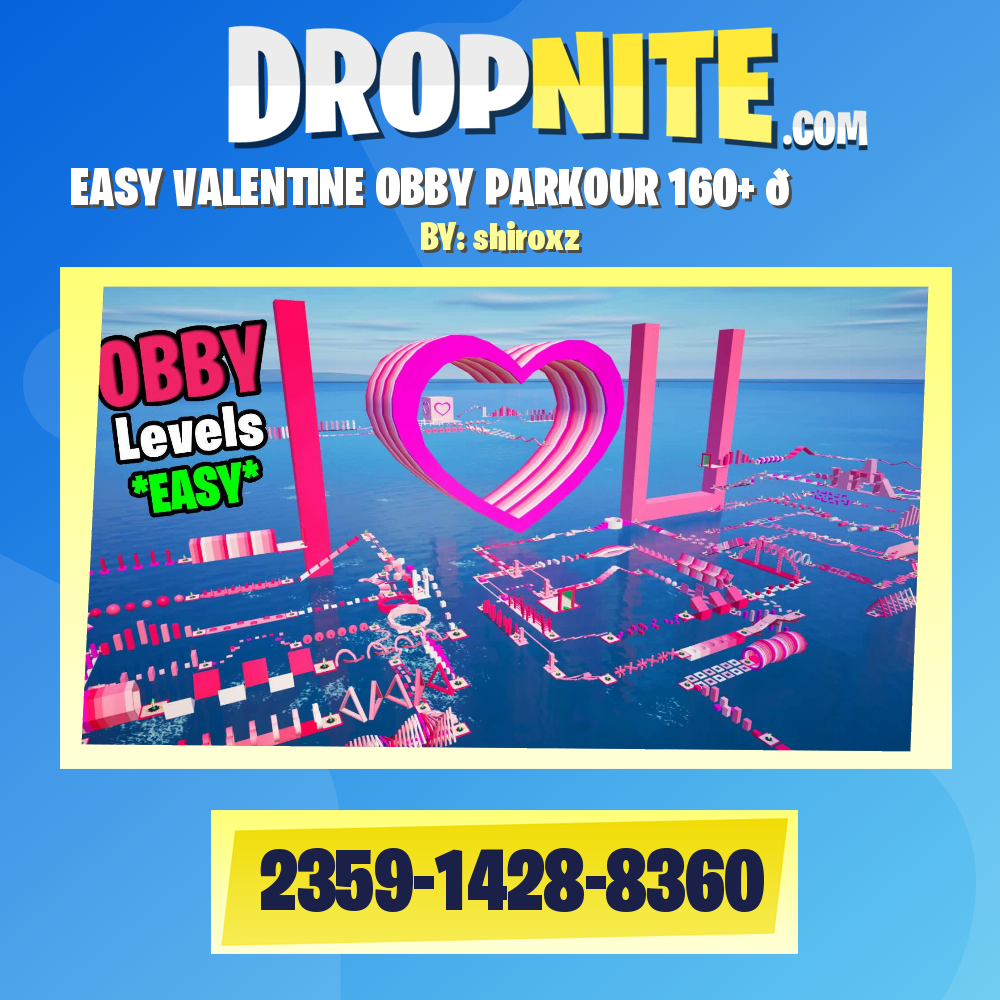 EASY VALENTINE OBBY PARKOUR 160+ 💖