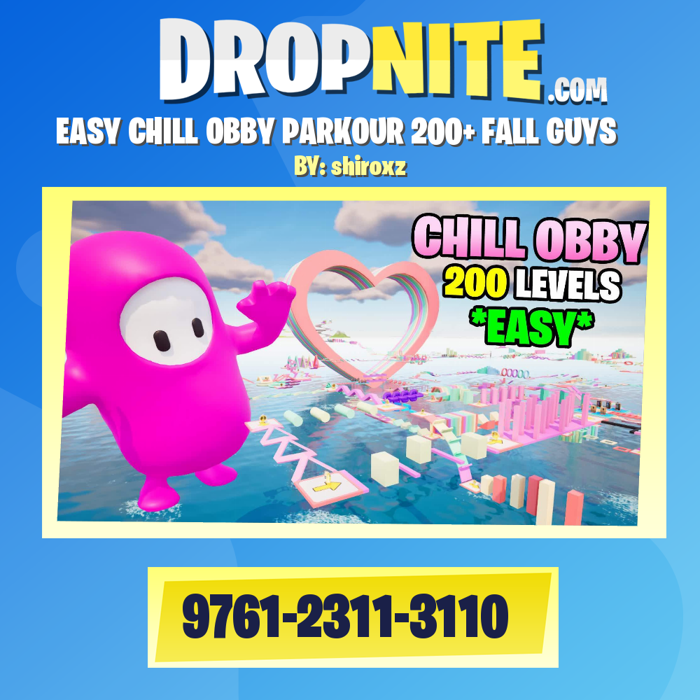 ⭐EASY CHILL OBBY PARKOUR 200+ FALL GUYS✨