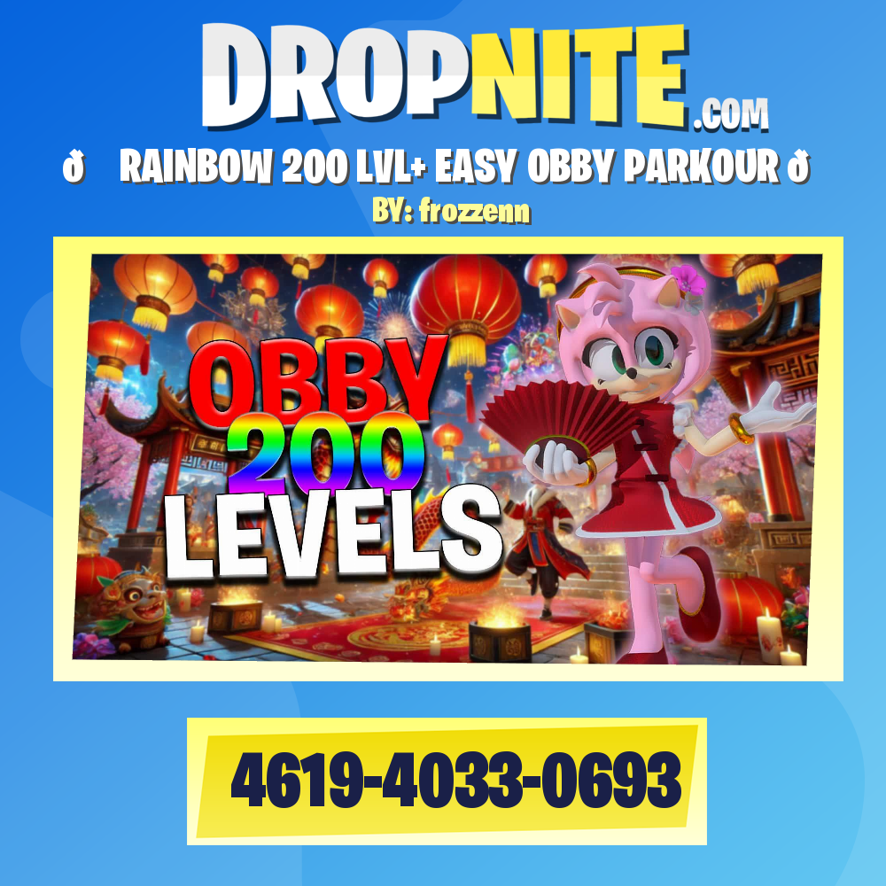 🌈 RAINBOW 200 LVL+ EASY OBBY PARKOUR 🌈