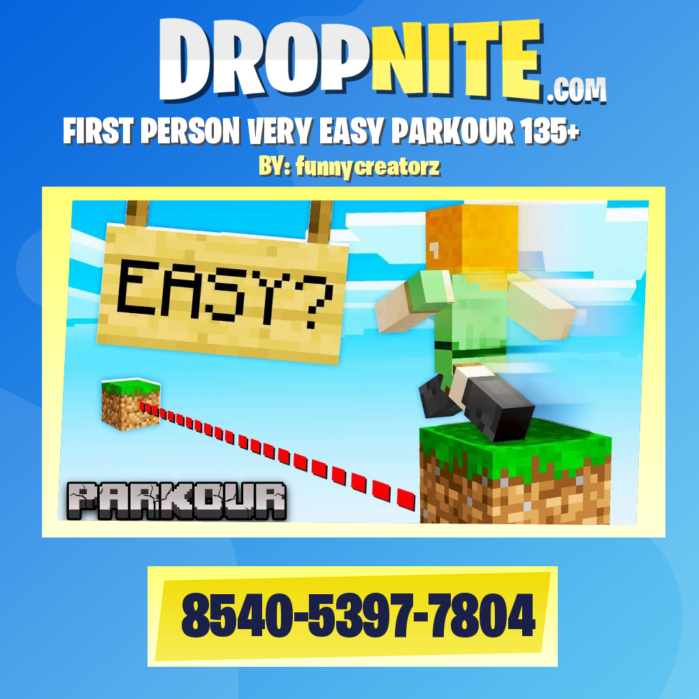 ✨ FIRST PERSON VERY EASY PARKOUR 135+