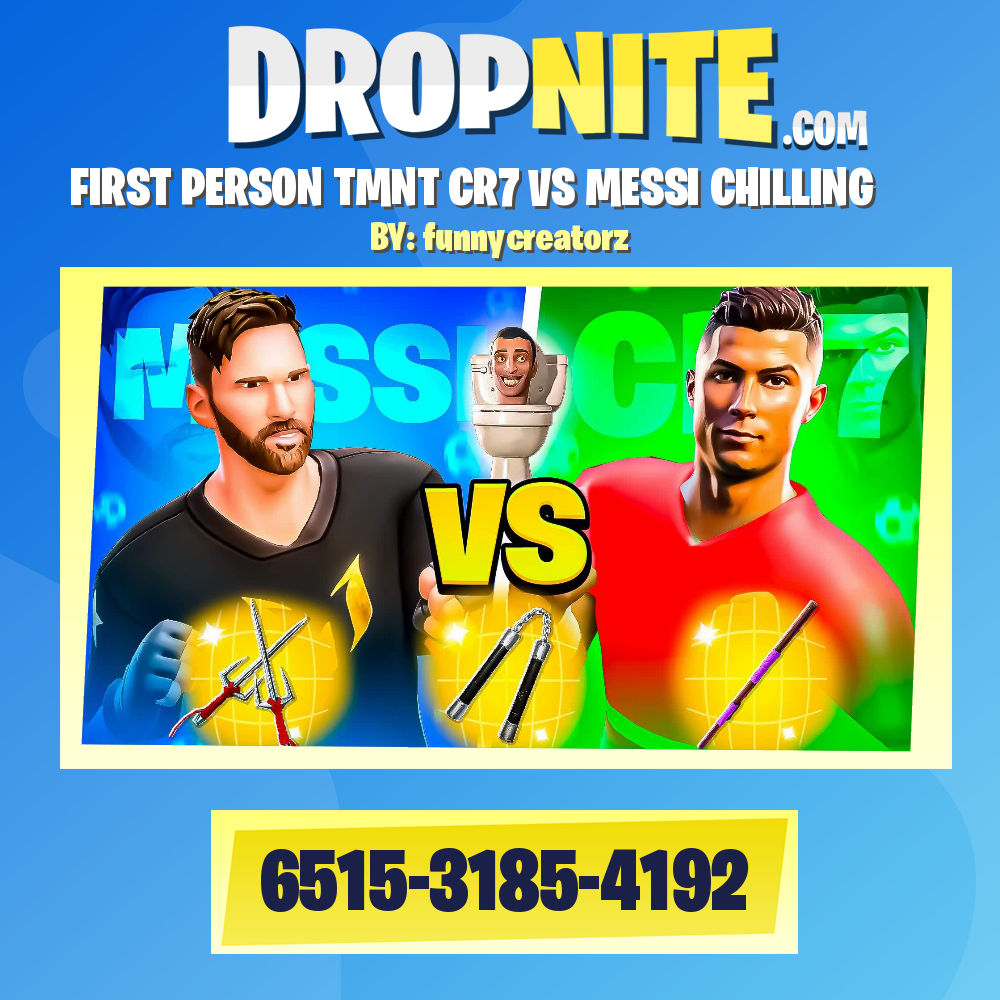 FIRST PERSON TMNT CR7 VS MESSI CHILLING