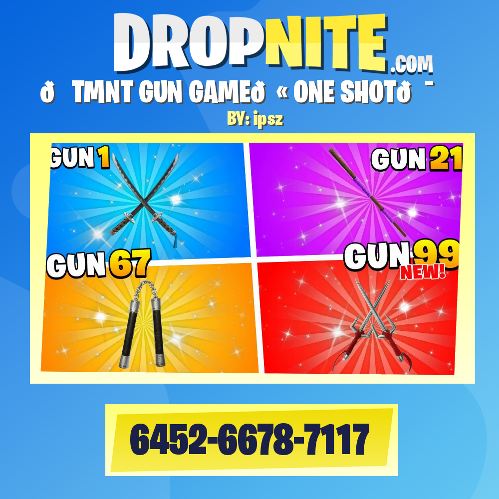 🍕TMNT GUN GAME🔫 ONE SHOT🎯