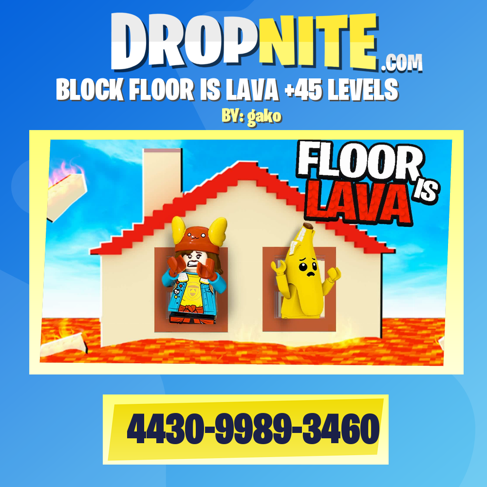 BLOCK FLOOR IS LAVA +45 LEVELS