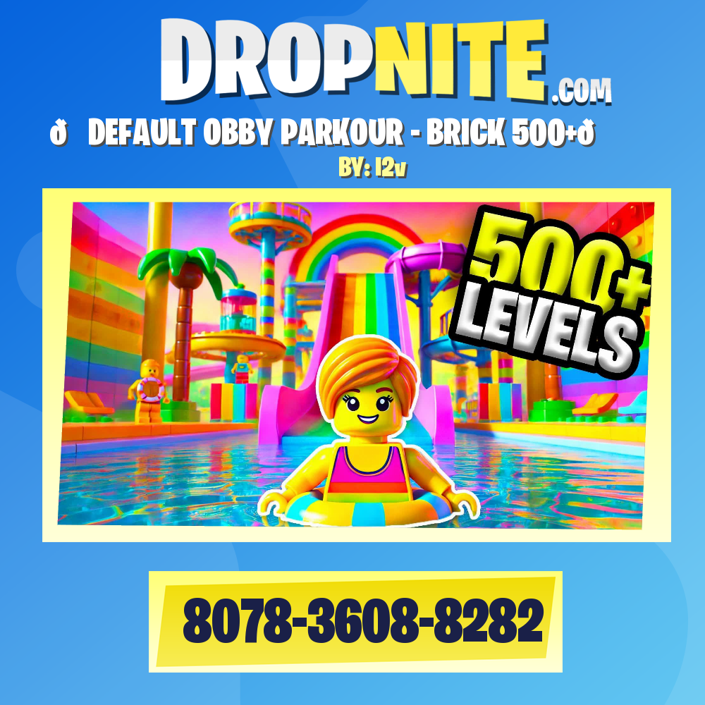 🌈DEFAULT OBBY PARKOUR - BRICK 500+🌈