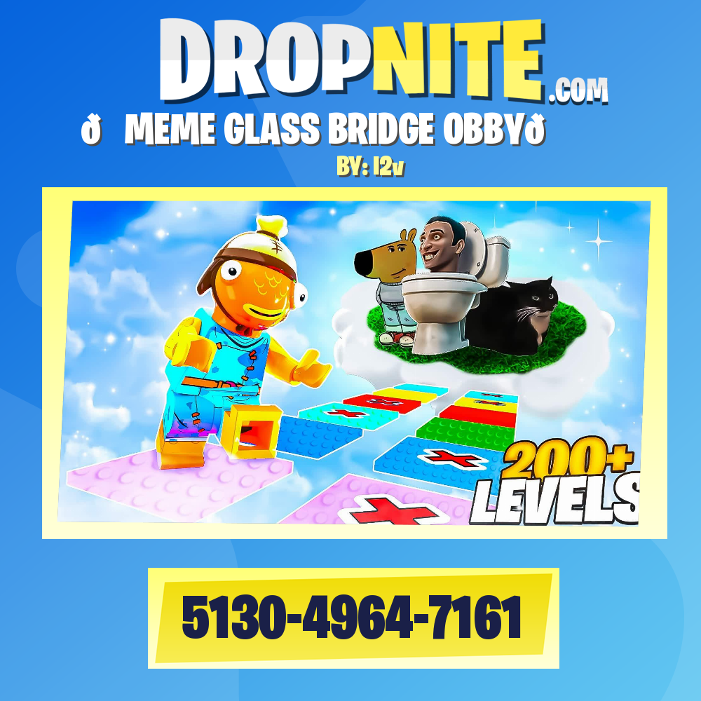 🌈MEME GLASS BRIDGE OBBY🌈