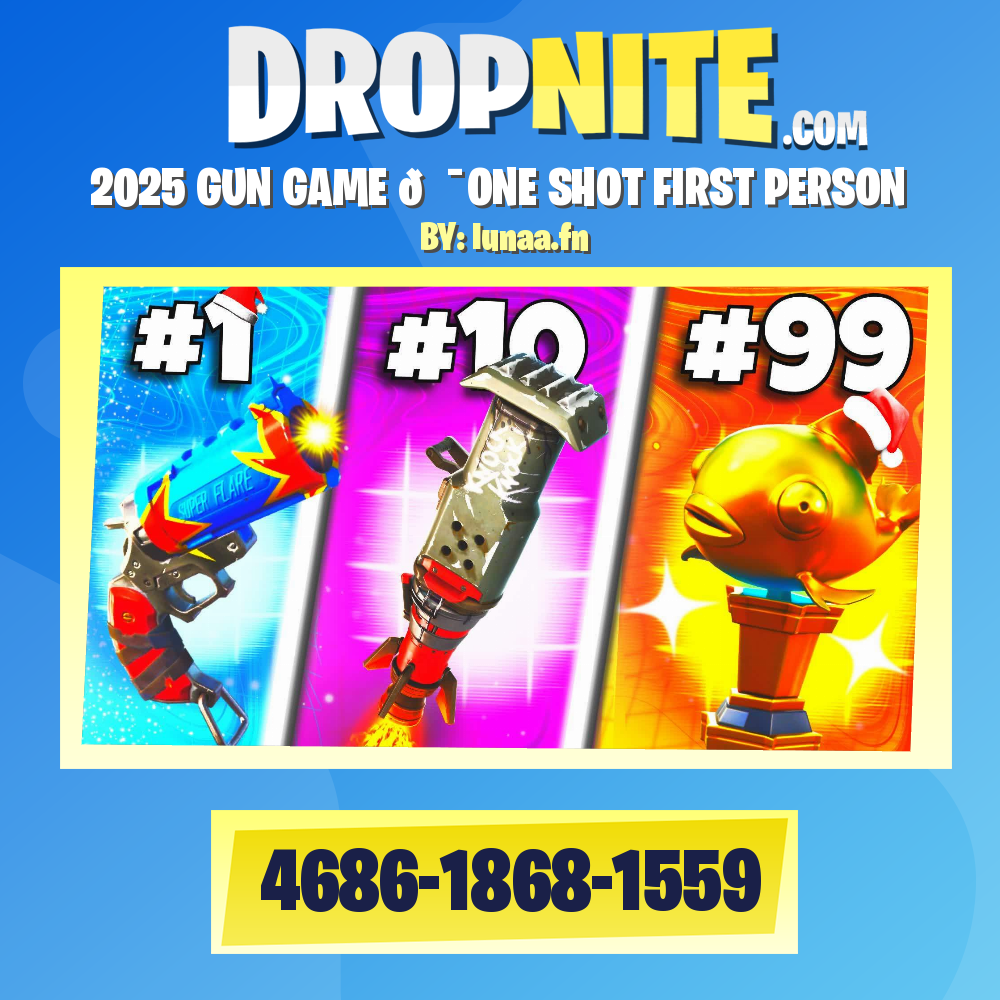 ❄️2025 GUN GAME 🎯ONE SHOT FIRST PERSON