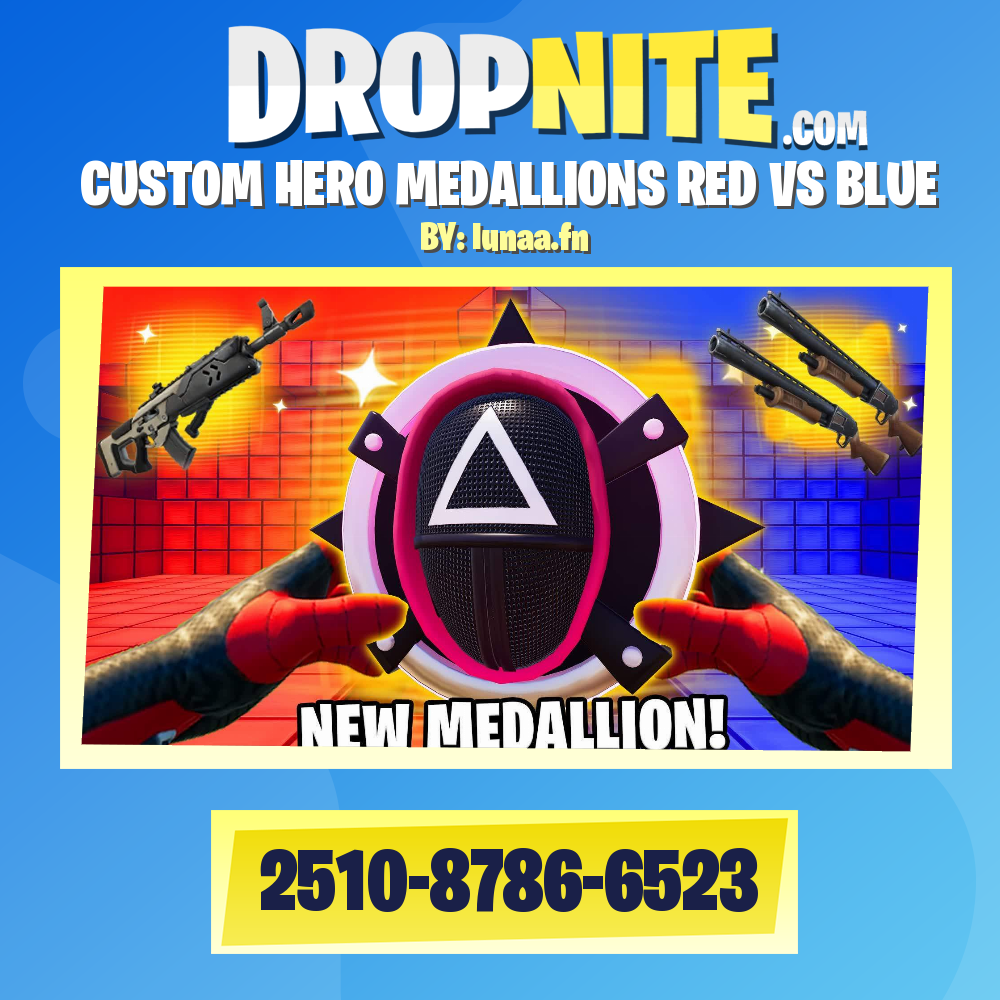 CUSTOM HERO MEDALLIONS RED VS BLUE