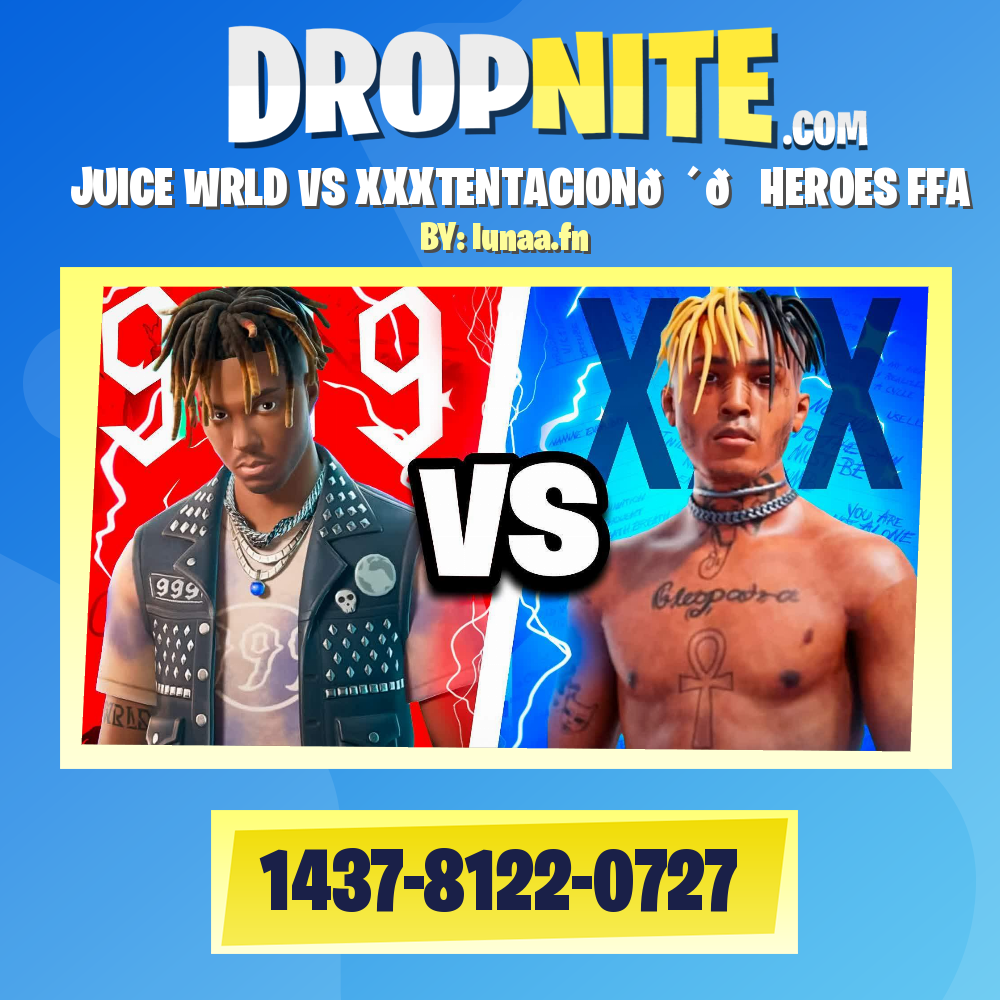 JUICE WRLD VS XXXTENTACION🔴🔵HEROES FFA
