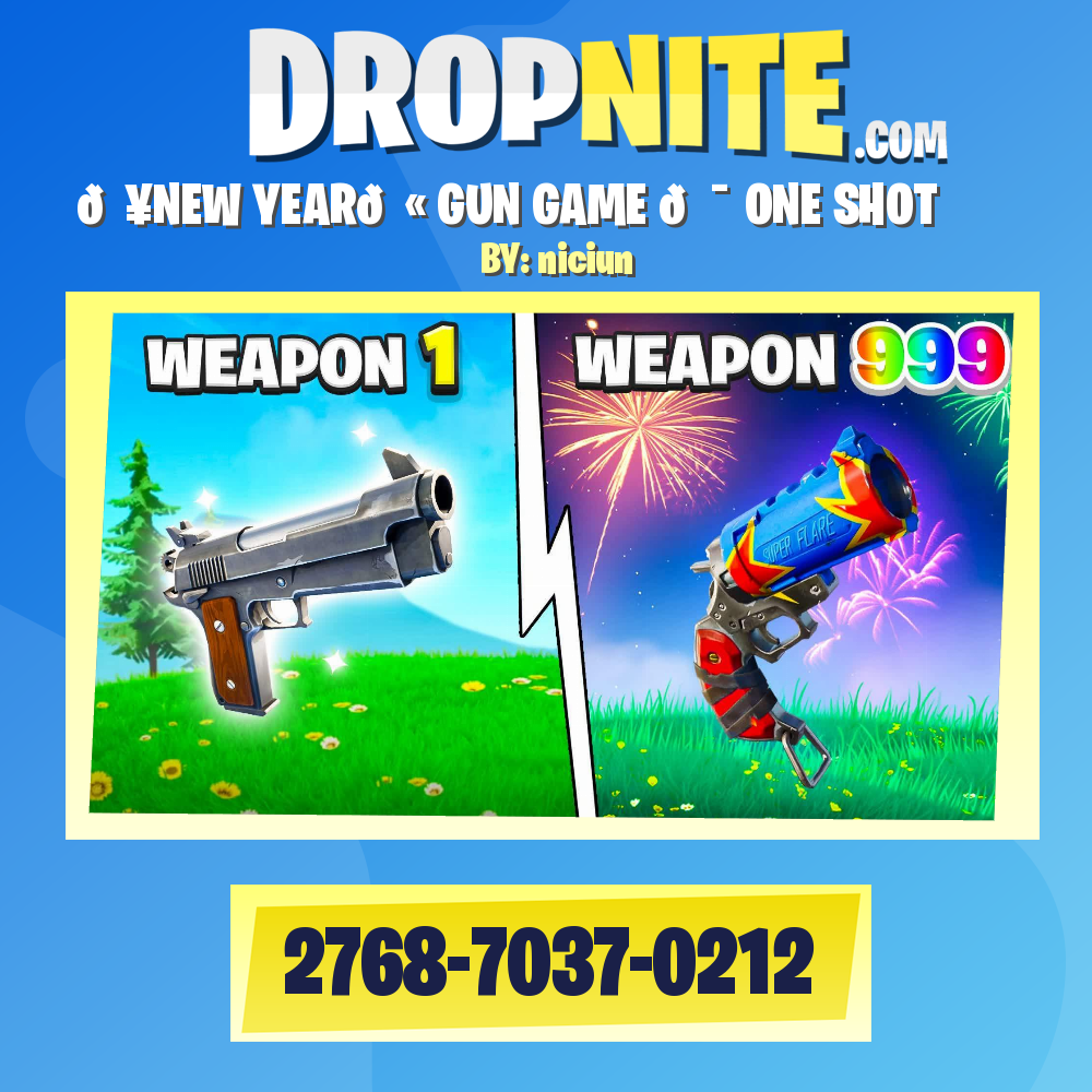 💥NEW YEAR🔫 GUN GAME 🎯 ONE SHOT