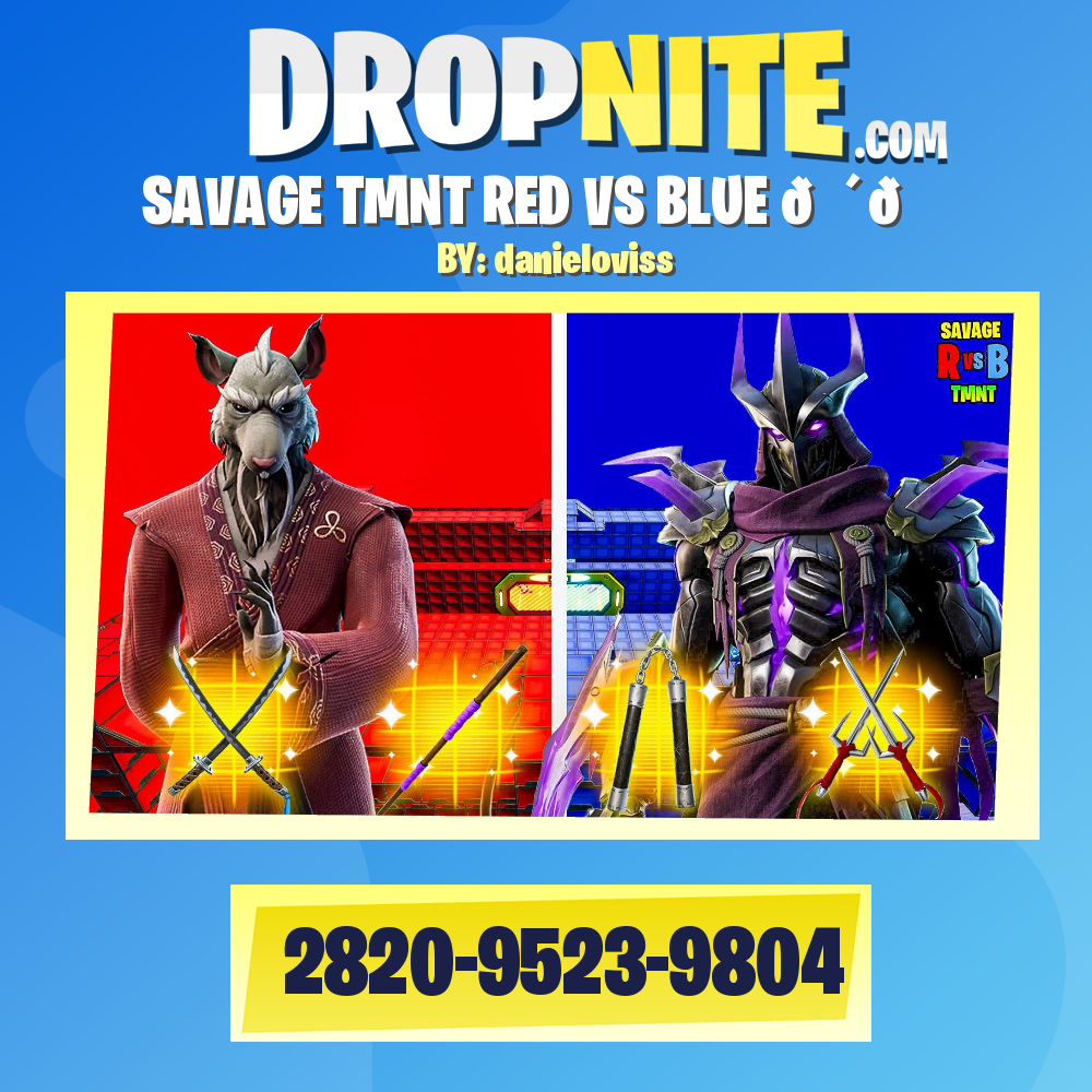 SAVAGE TMNT RED VS BLUE 🔴🔵