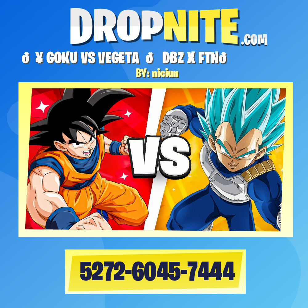 💥 GOKU VS VEGETA ⭐🐉DBZ X FTN🐉