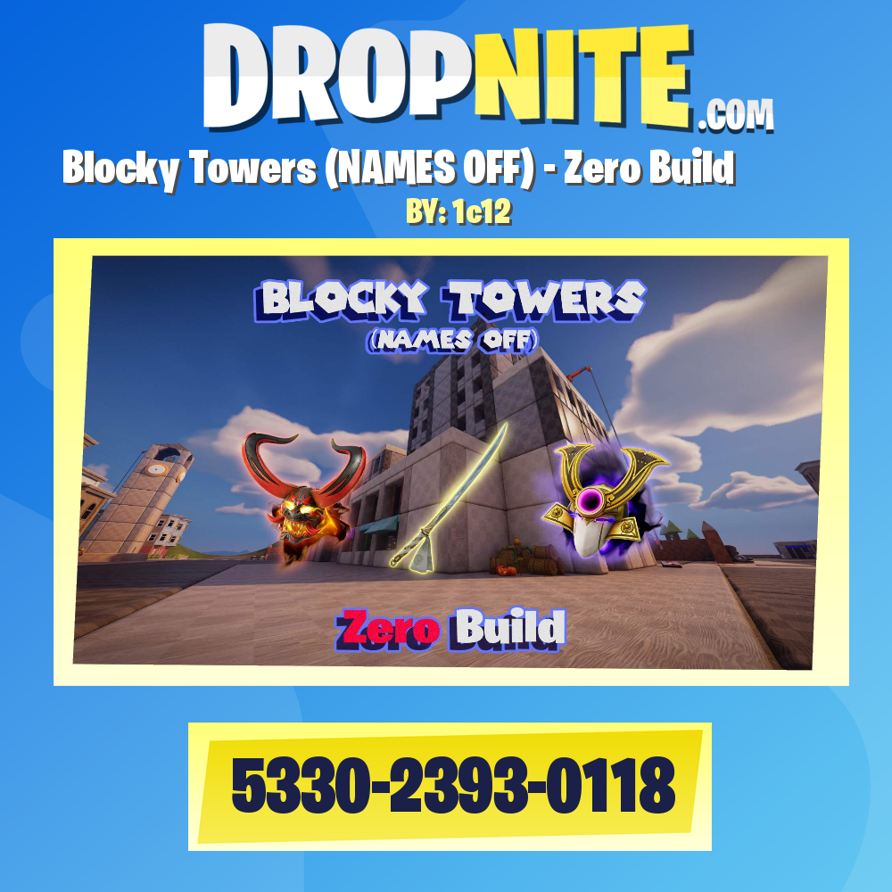 Blocky Towers (NAMES OFF) - Zero Build